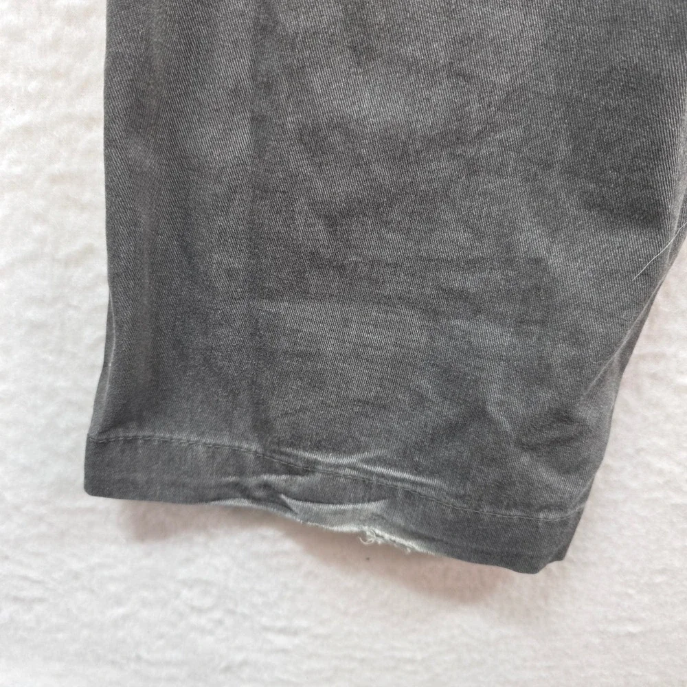 Volcom Chino Pants Mens 30 Charcoal Grey‎ Slim Straight Faded Distressed Skater